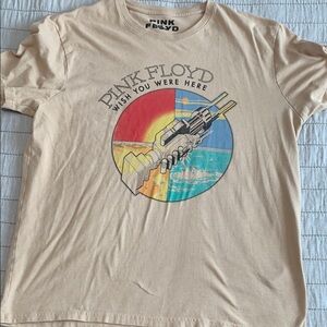 Lucky Brand Tan Pink Floyd Tee